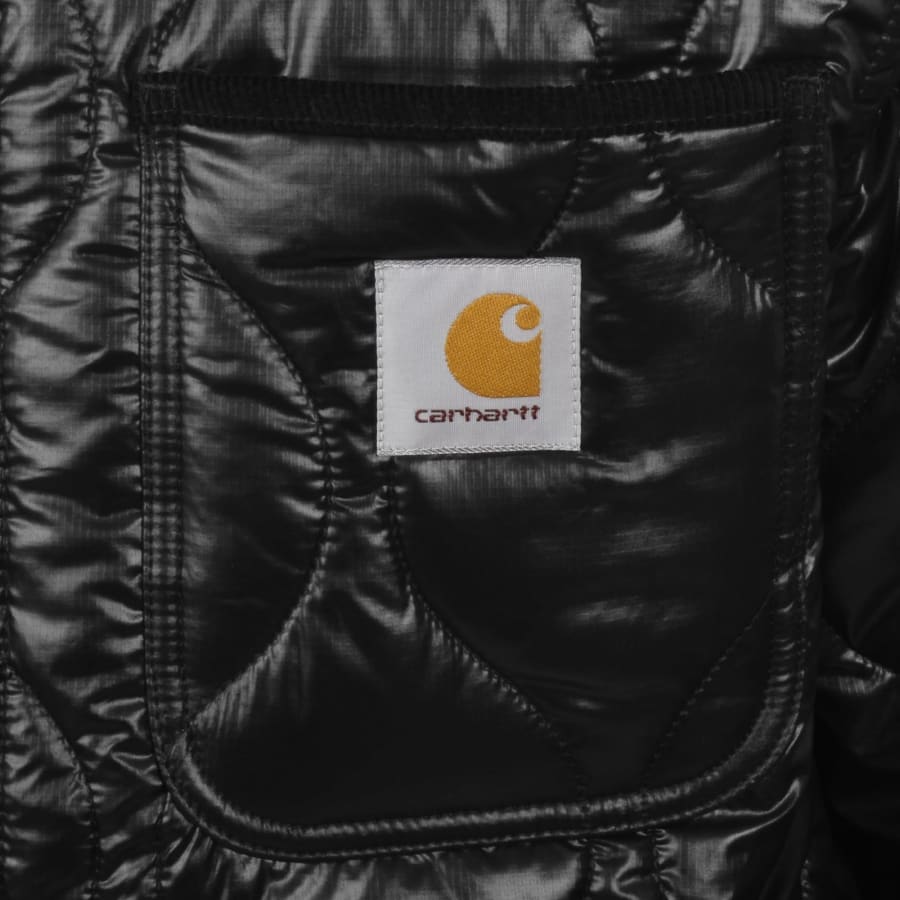 Image number 3 for Carhartt WIP Oscar Chore Liner Jacket Black