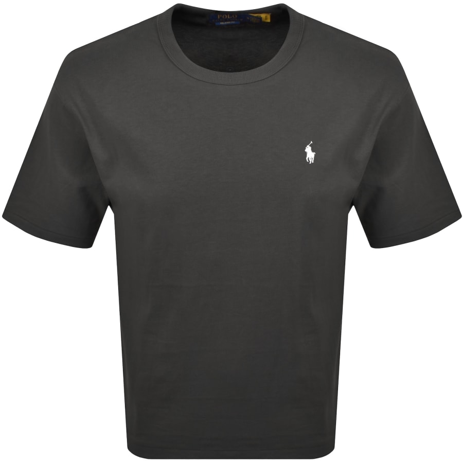 Image number 2 for Ralph Lauren Logo Crew Neck T Shirt Grey