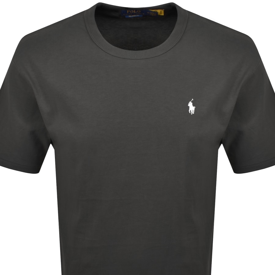 Image number 3 for Ralph Lauren Logo Crew Neck T Shirt Grey