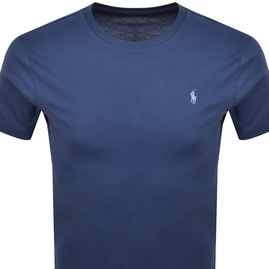 Image number 2 for Ralph Lauren Crew Neck Slim Fit T Shirt Blue