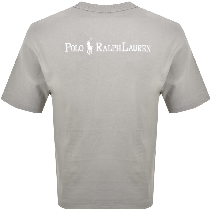 Image number 5 for Ralph Lauren Logo Crew Neck T Shirt Grey