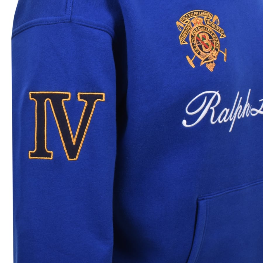Image number 5 for Ralph Lauren Logo Hoodie Blue