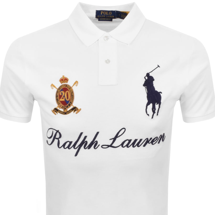 Image number 2 for Ralph Lauren Slim Fit Polo T Shirt White