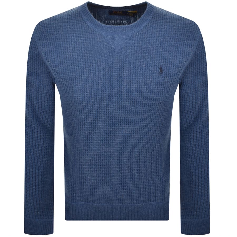 Image number 1 for Ralph Lauren Crew Neck Knit Jumper Blue