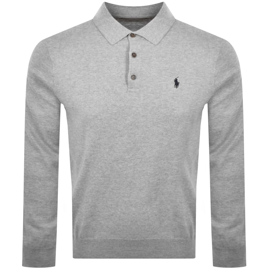 Image number 1 for Ralph Lauren Polo Knitted Jumper Grey