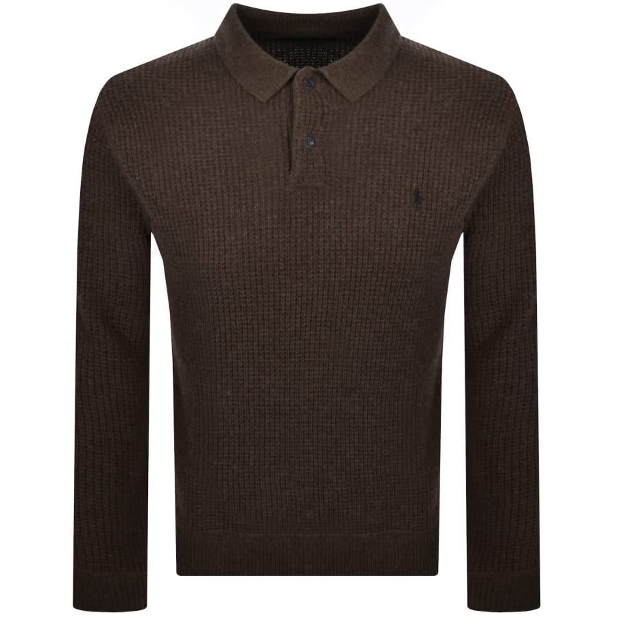 Image number 1 for Ralph Lauren Knit Jumper Brown