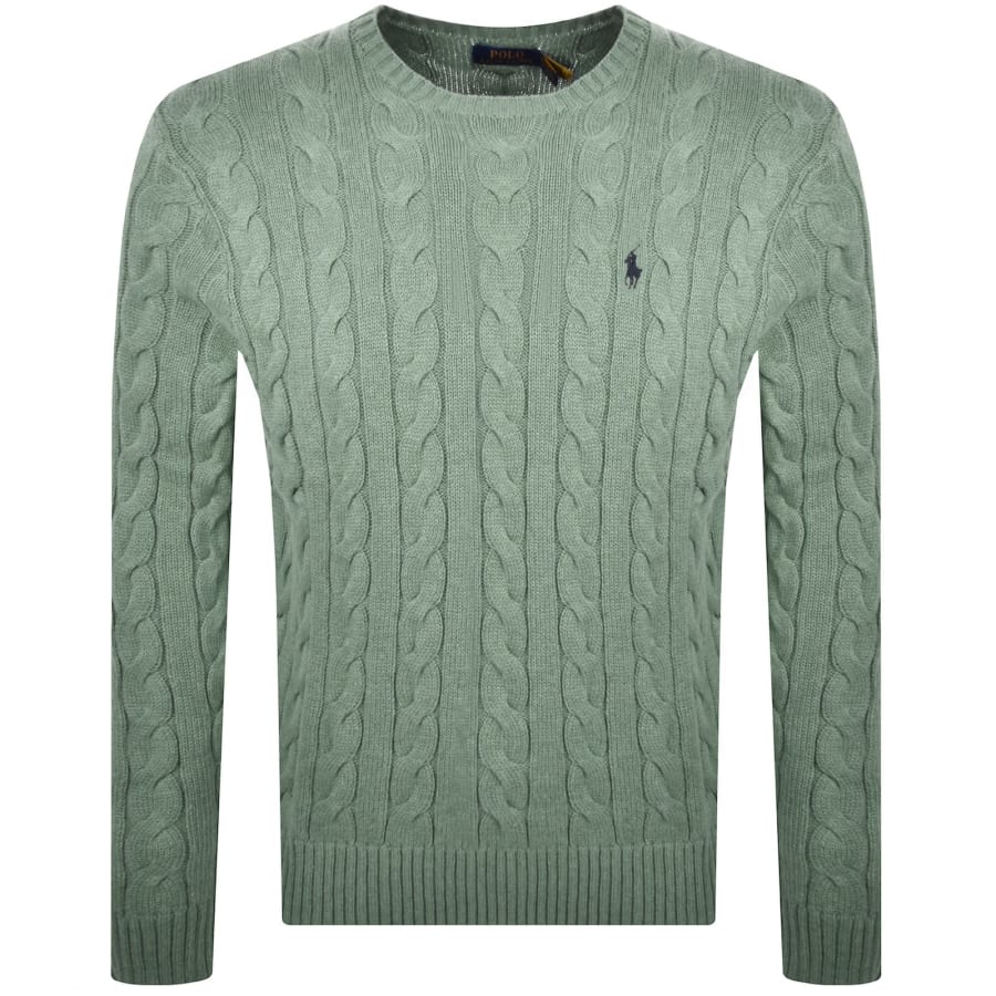 Image number 1 for Ralph Lauren Driver Crew Neck Knit Jumper Green