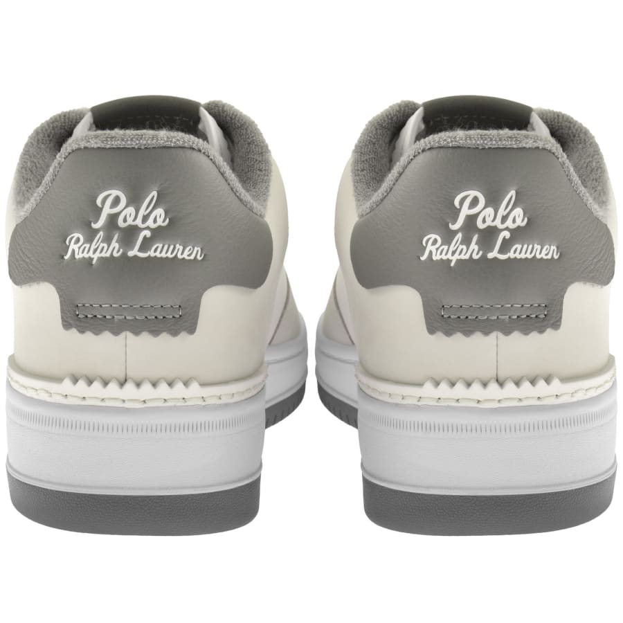 Image number 2 for Ralph Lauren Masters Court Trainers White