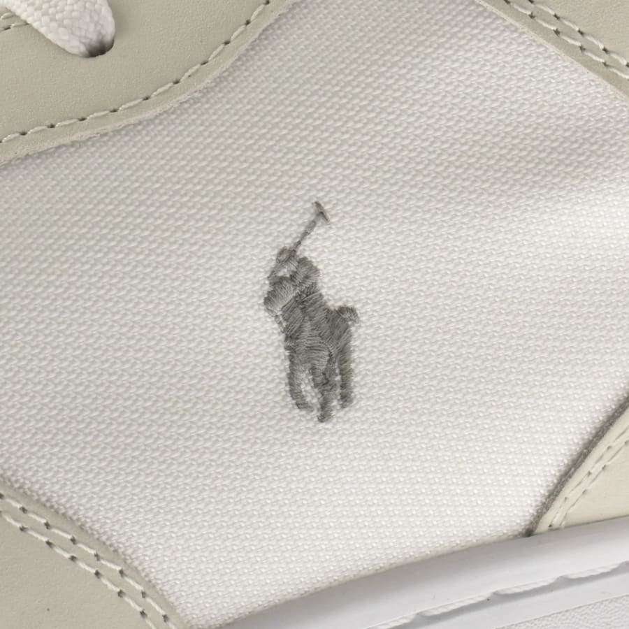 Image number 4 for Ralph Lauren Masters Court Trainers White