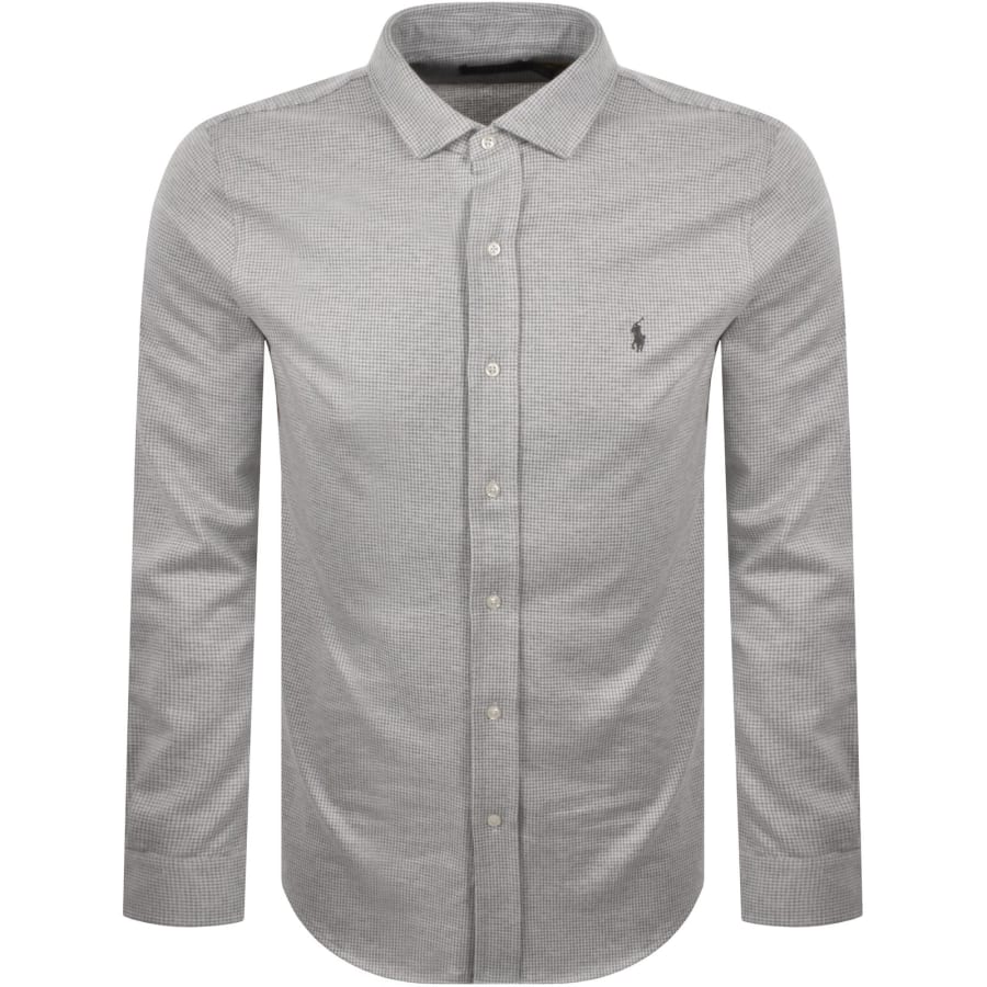 Image number 1 for Ralph Lauren Puppytooth Print Shirt Cream