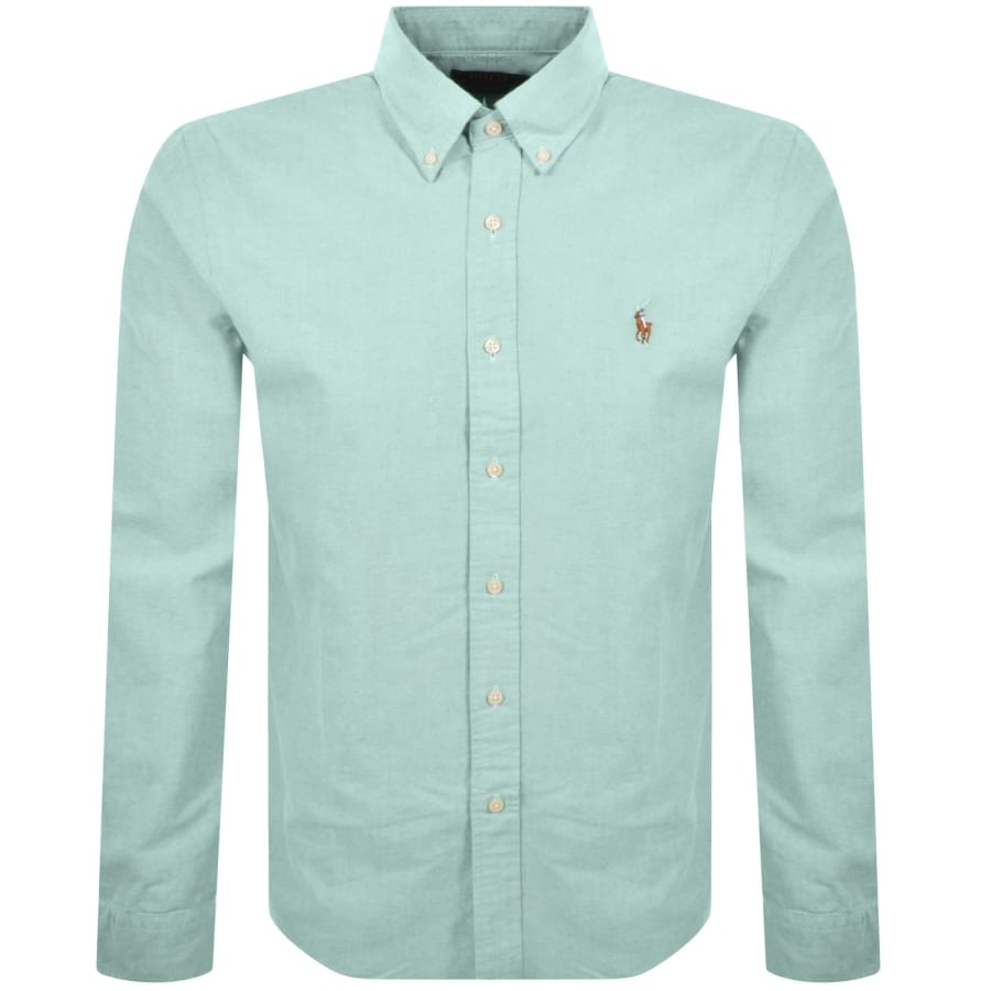 Image number 1 for Ralph Lauren Long Sleeve Shirt Emerald Green