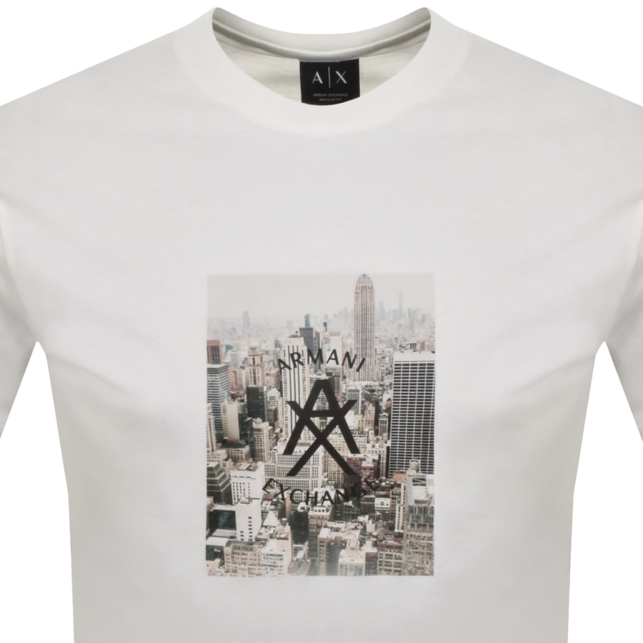 Image number 2 for Armani Exchange Crew Neck T Shirt Off White
