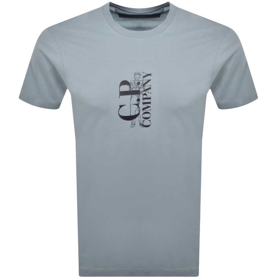 Image number 1 for CP Company Logo T Shirt Blue