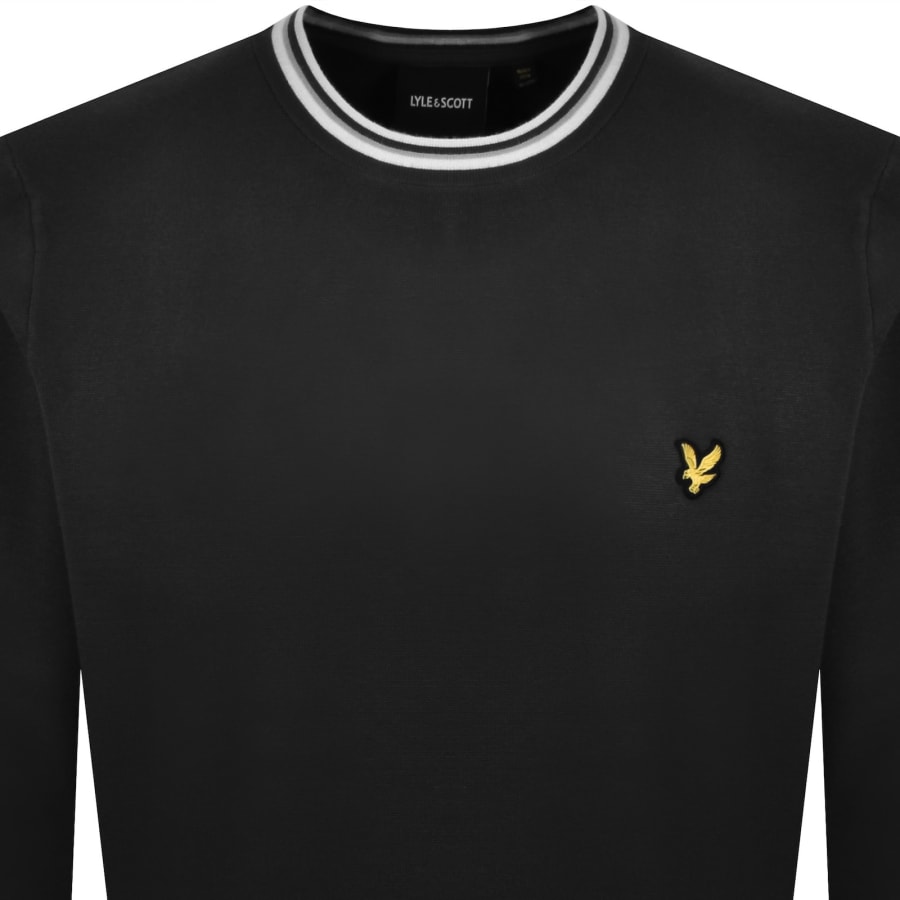 Image number 2 for Lyle And Scott Tipped Sweatshirt Black