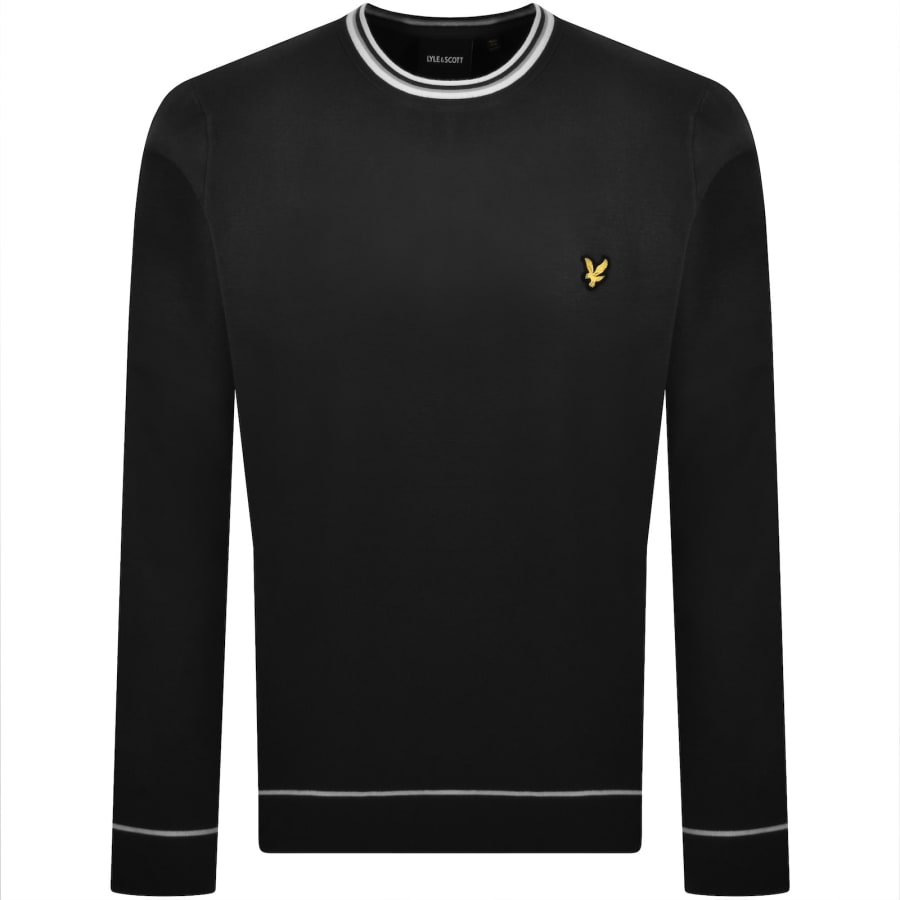 Image number 1 for Lyle And Scott Tipped Sweatshirt Black