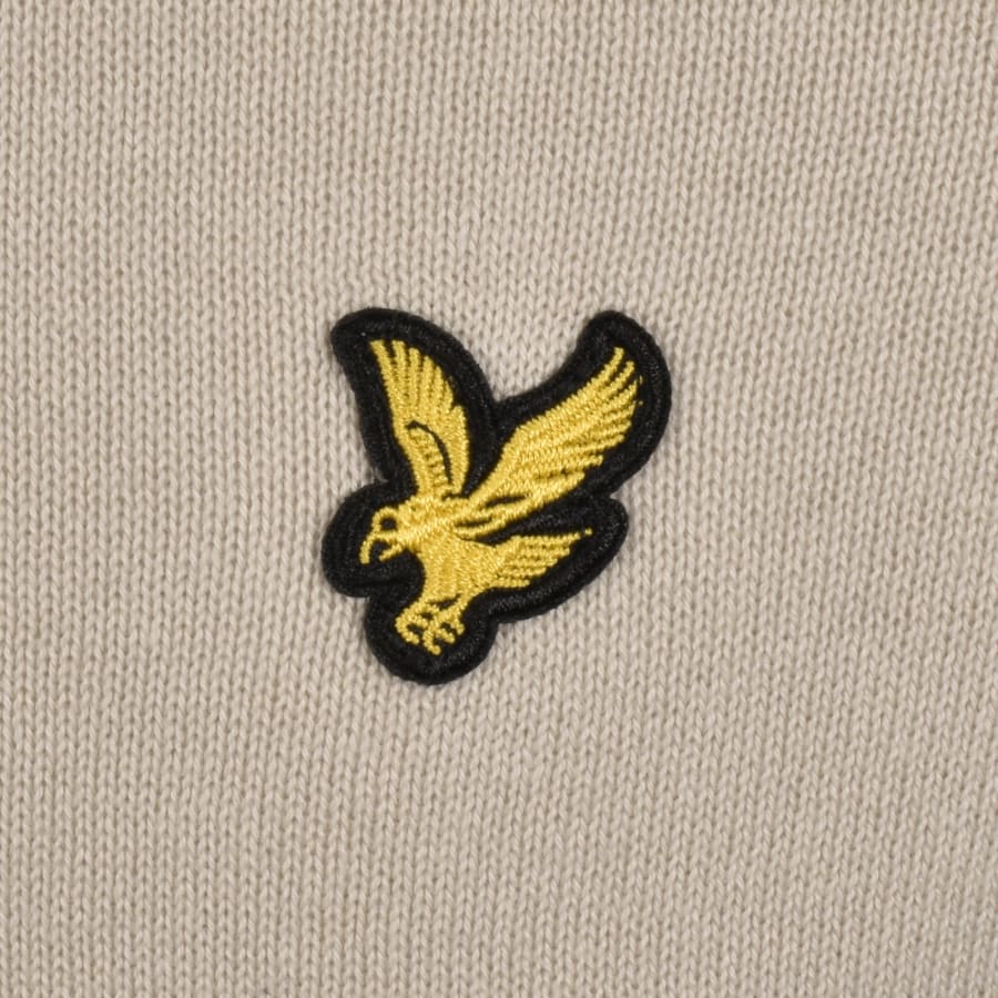 Image number 3 for Lyle And Scott Cotton Knitted Jumper Beige