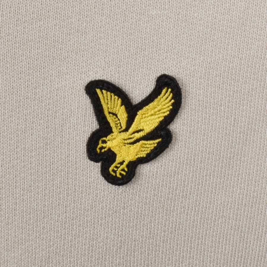 Image number 3 for Lyle And Scott Quarter Zip Sweatshirt Beige