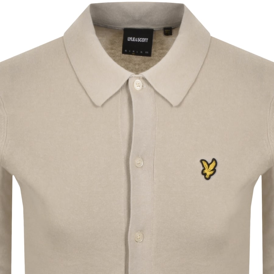 Image number 2 for Lyle And Scott Knitted Shirt Beige
