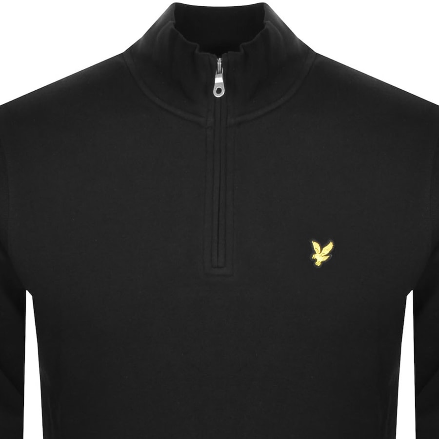 Image number 2 for Lyle And Scott Quarter Zip Sweatshirt Black