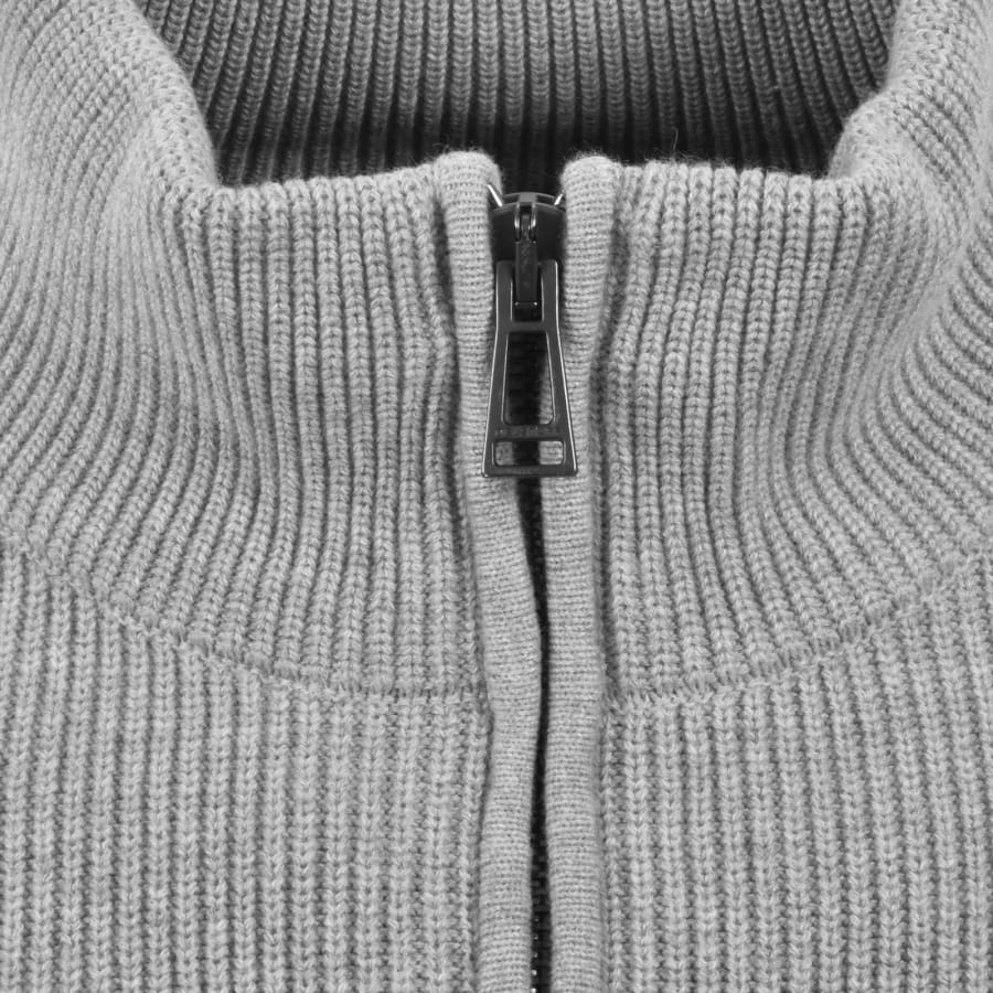 Image number 5 for Belstaff Commander Quarter Zip Jumper Grey