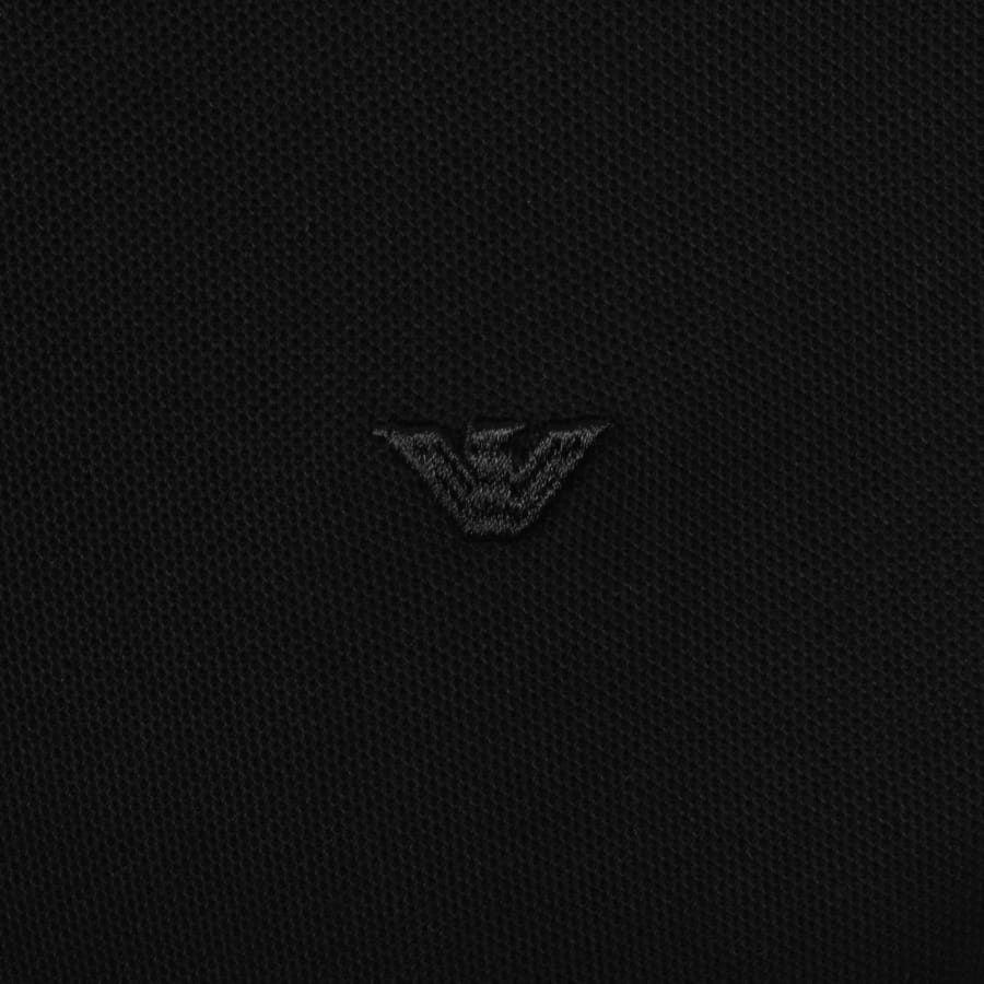 Image number 3 for Emporio Armani Short Sleeved Polo T Shirt Black