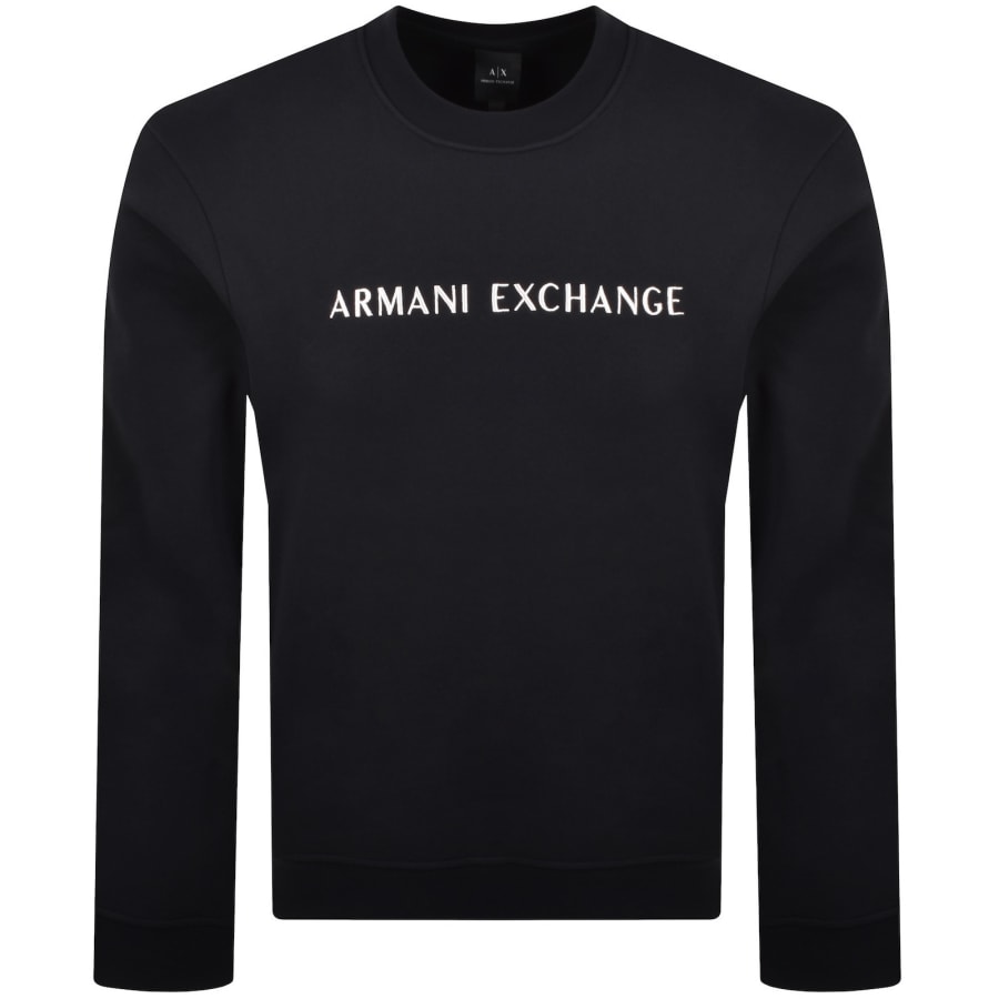 Image number 1 for Armani Exchange Logo Sweatshirt Navy
