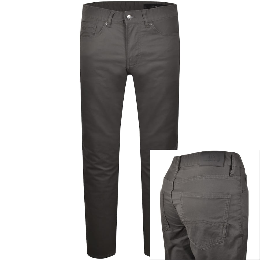 Image number 1 for Armani Exchange J14 Slim Fit Jeans Grey