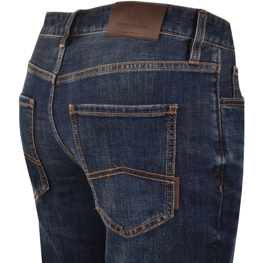 Image number 4 for Armani Exchange J14 Slim Fit Jeans Blue