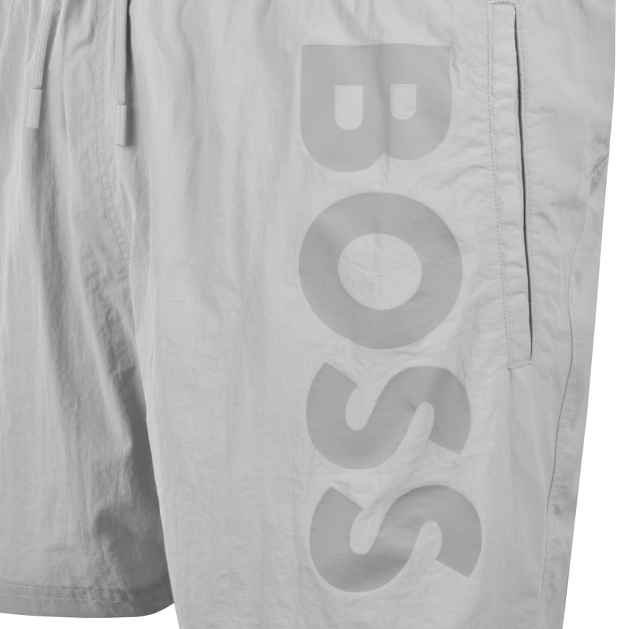 Image number 3 for BOSS Octopus Swim Shorts Grey