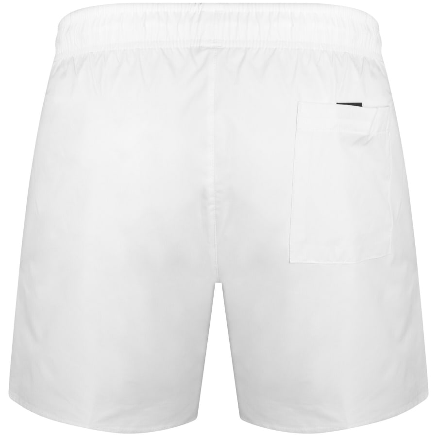 Image number 3 for BOSS Iconic Swim Shorts White