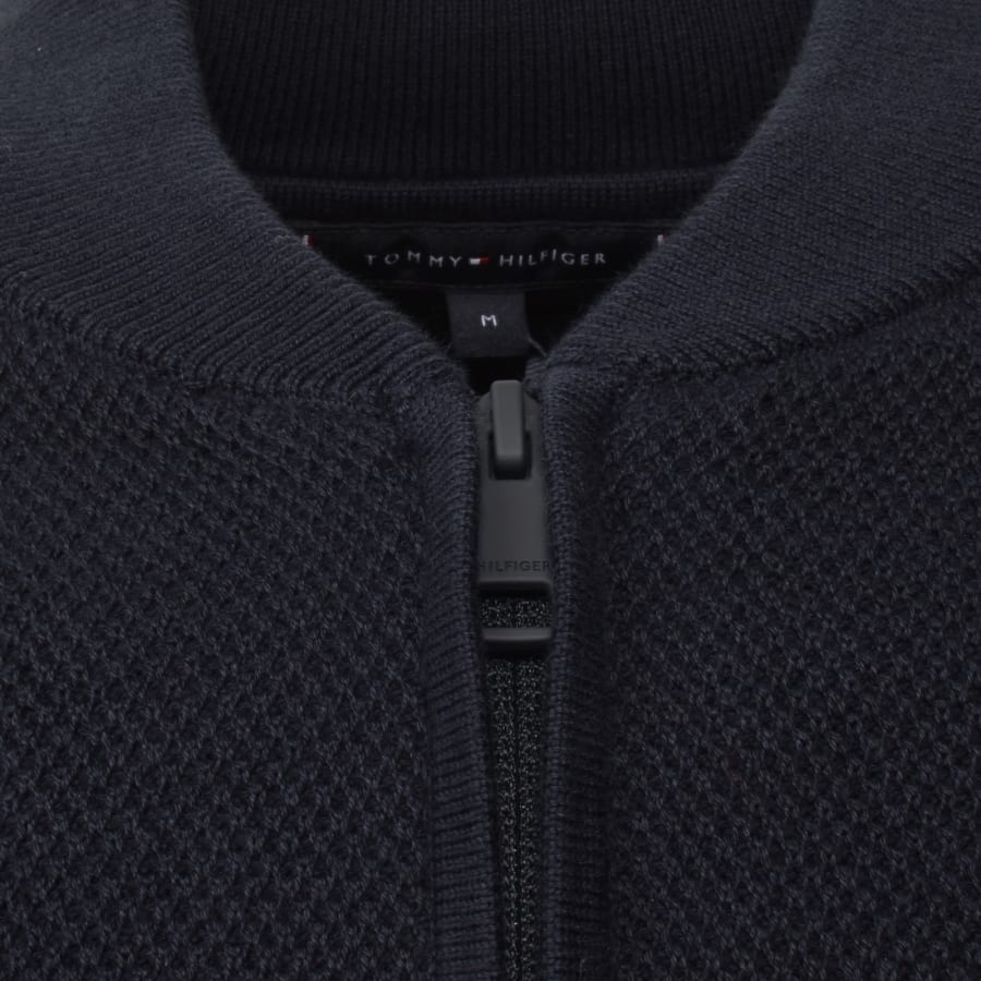 Image number 4 for Tommy Hilfiger Full Zip Knit Sweatshirt Navy