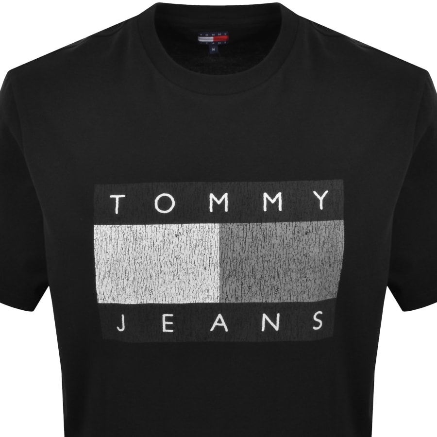 Image number 2 for Tommy Jeans 90s Distressed T Shirt Black