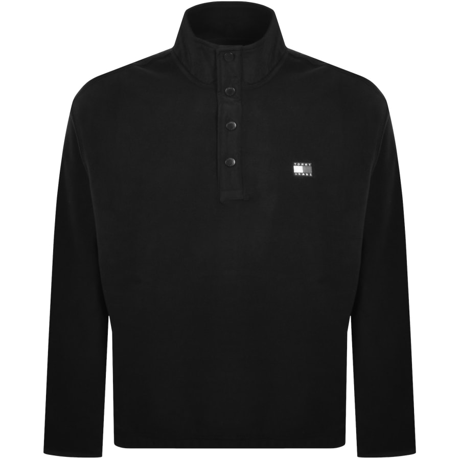 Image number 2 for Tommy Jeans Polar Fleece Sweatshirt Black