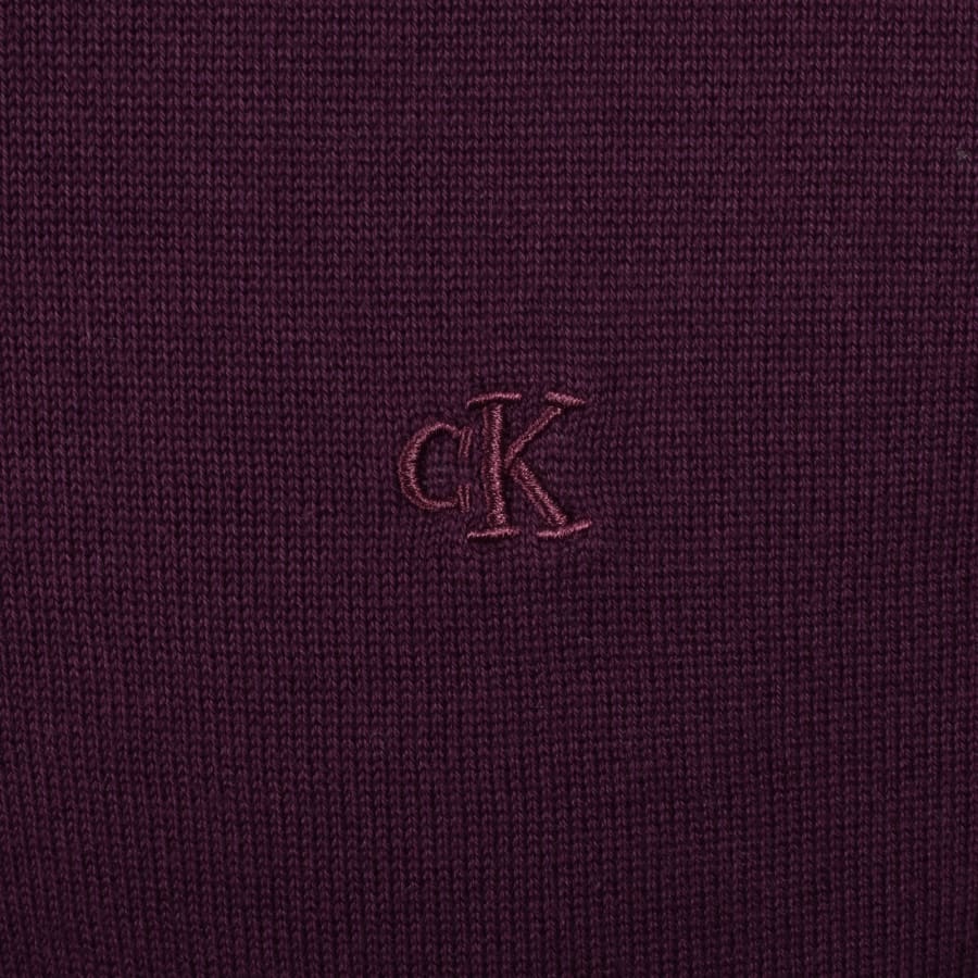 Image number 3 for Calvin Klein Crew Knit Jumper Purple
