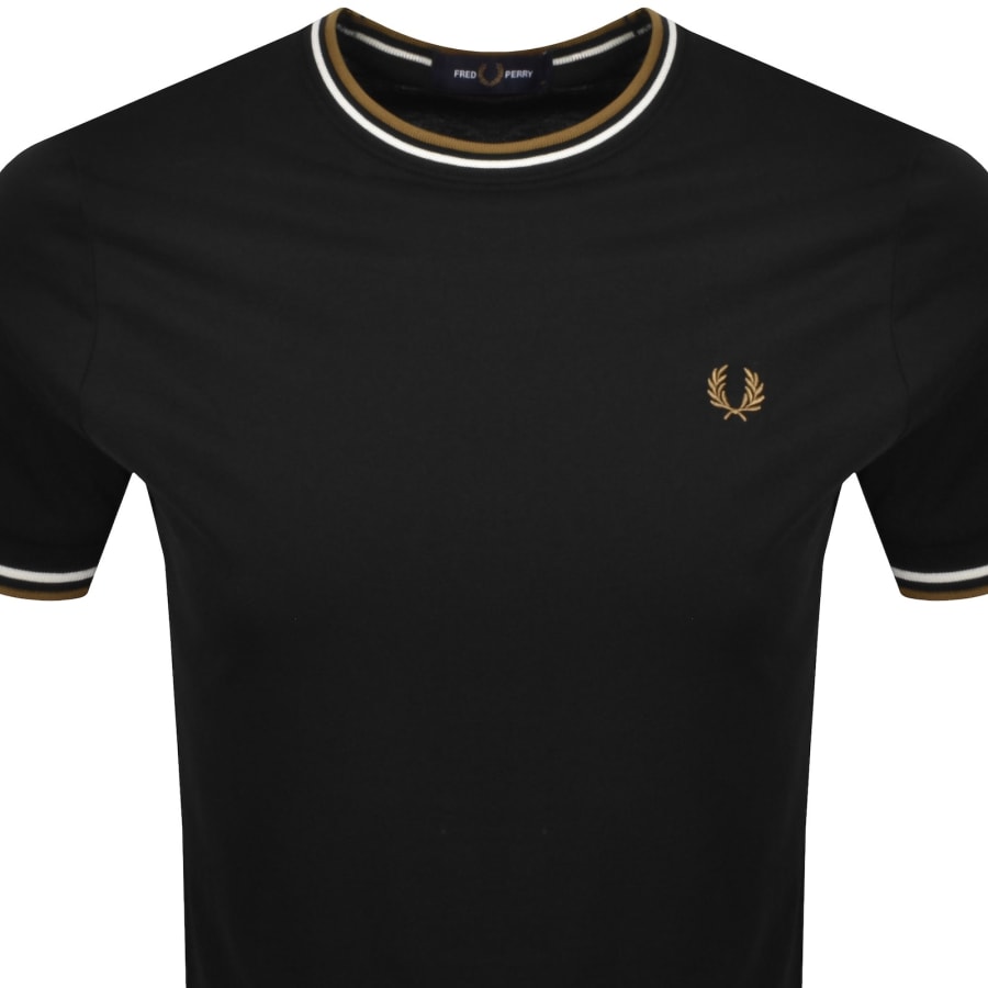Image number 2 for Fred Perry Twin Tipped T Shirt Black