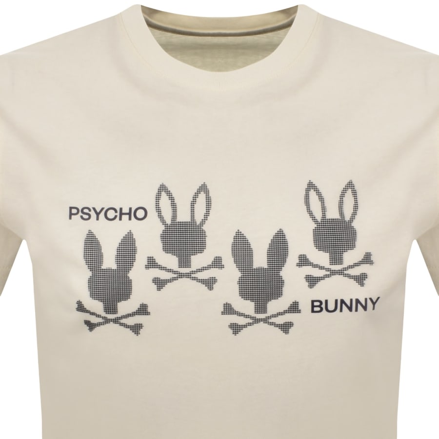 Image number 2 for Psycho Bunny Jovan Graphic T Shirt Cream