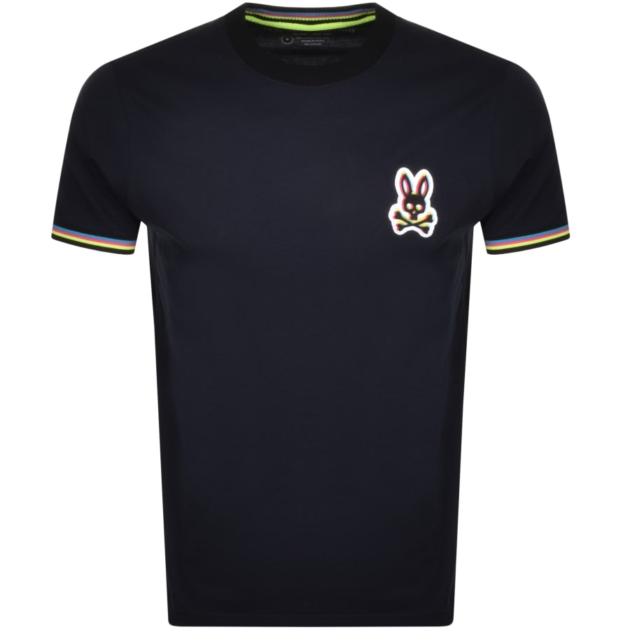 Mens Psycho Bunny Short Sleeve Logo Branded T-Shirt In Honeydew Mens Psycho Bunny Short Sleeve Logo Branded T-Shirt In Honeydew