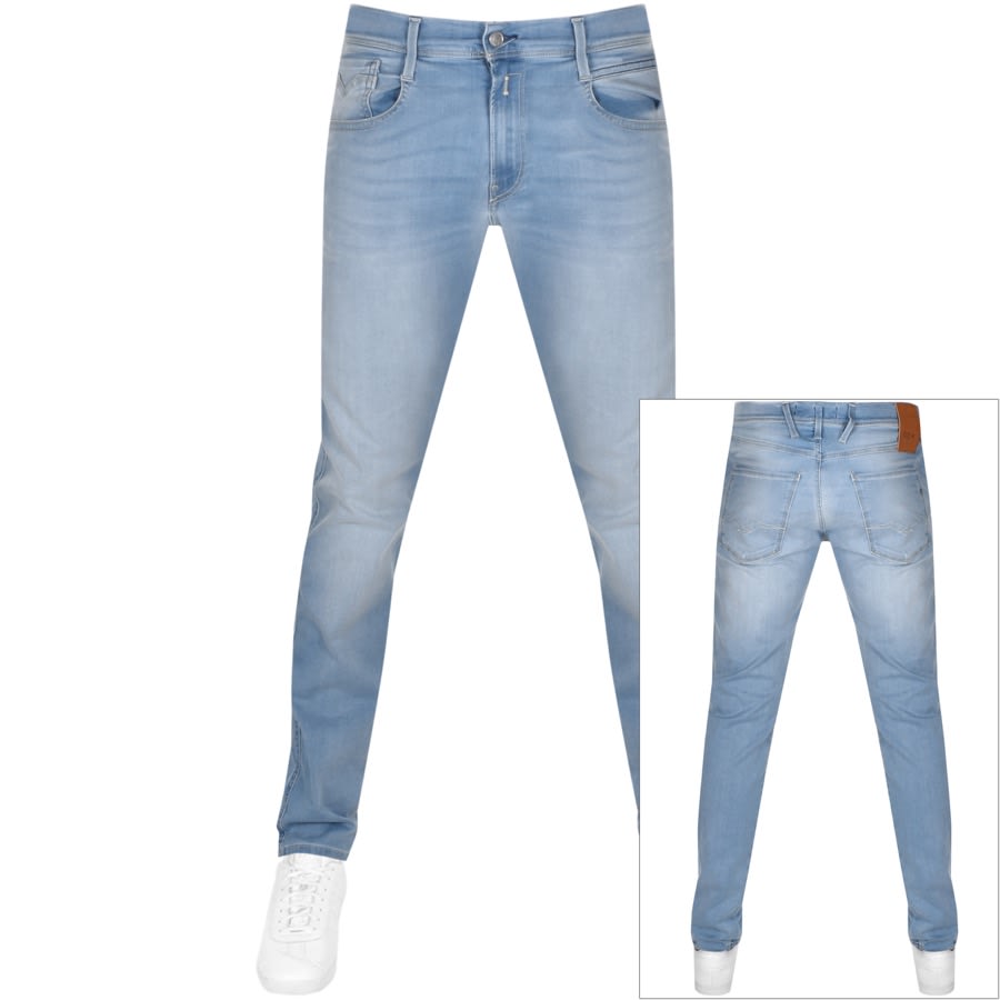 Product Image for Replay Anbass Hyperflex Jeans Blue