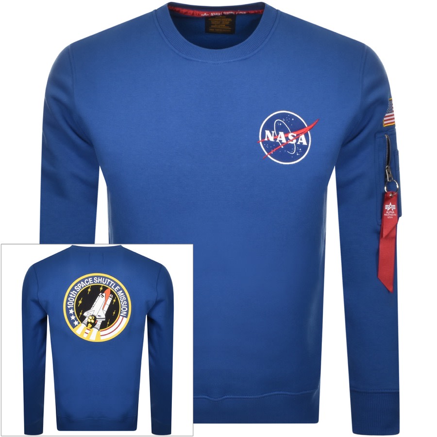Product Image for Alpha Industries Space Shuttle Sweatshirt Blue