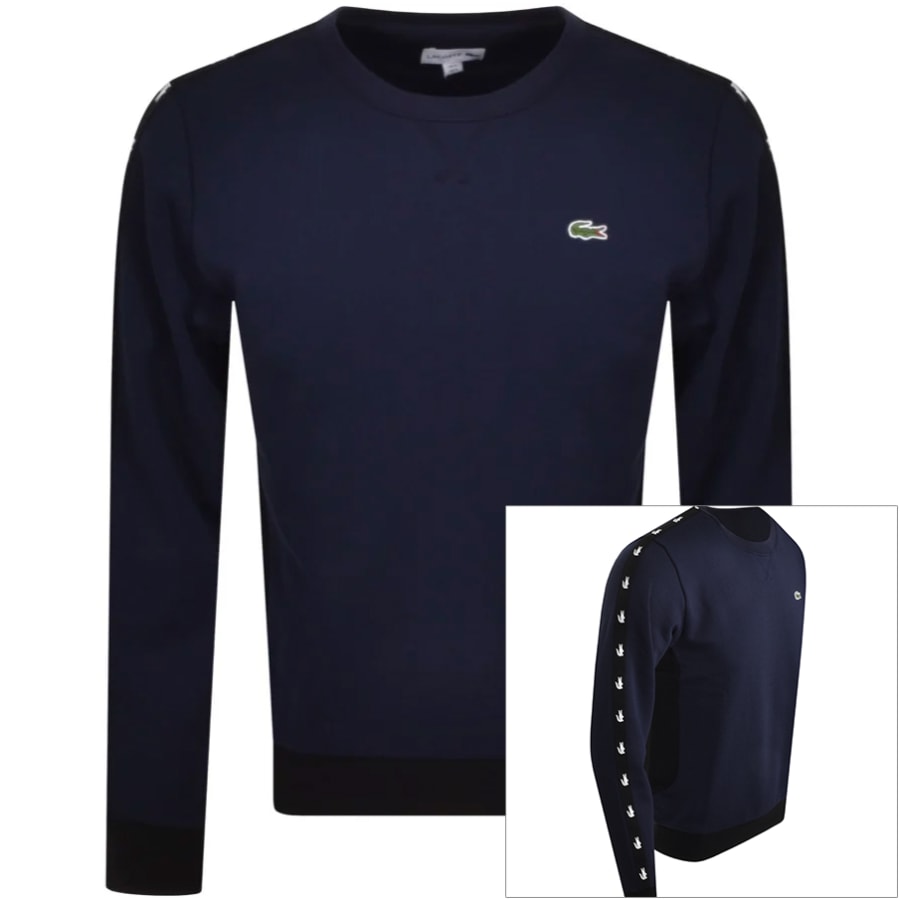 Product Image for Lacoste Taped Sweatshirt Navy