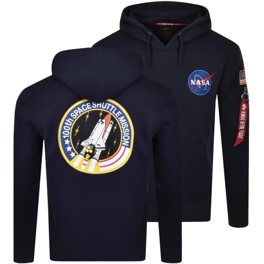 Product Image for Alpha Industries Space Shuttle Hoodie Navy