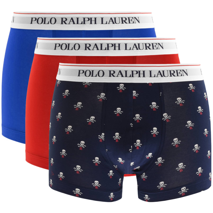 Product Image for Ralph Lauren Underwear 3 Pack Boxer Trunks Red