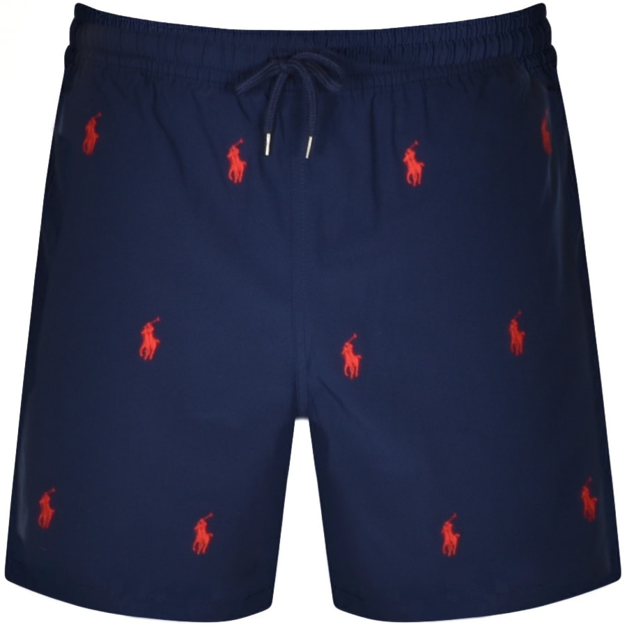 Product Image for Ralph Lauren Traveller Logo Swim Shorts Navy
