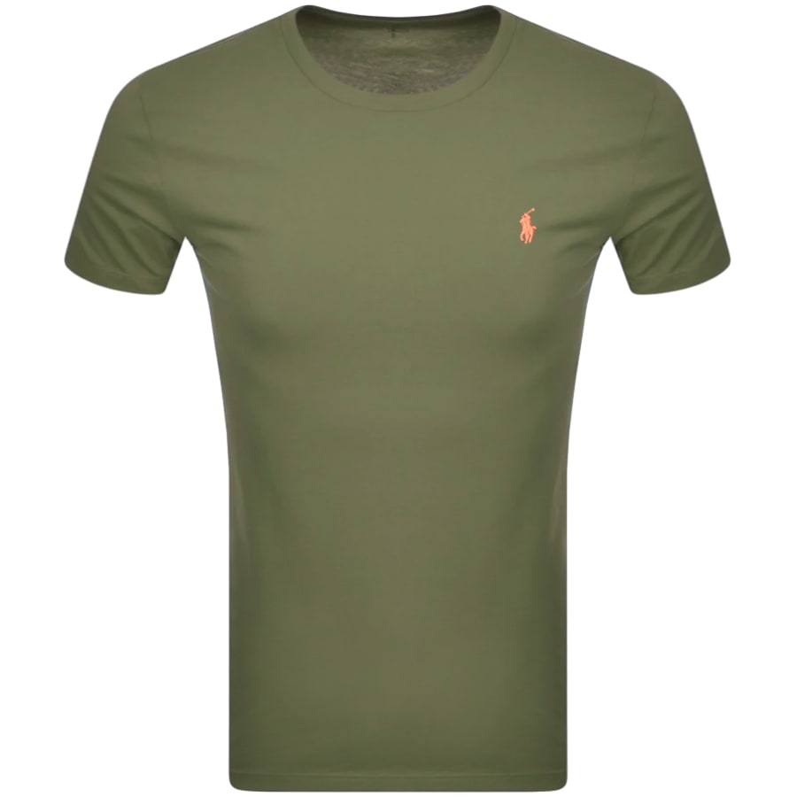 Product Image for Ralph Lauren Crew Neck Slim Fit T Shirt Green