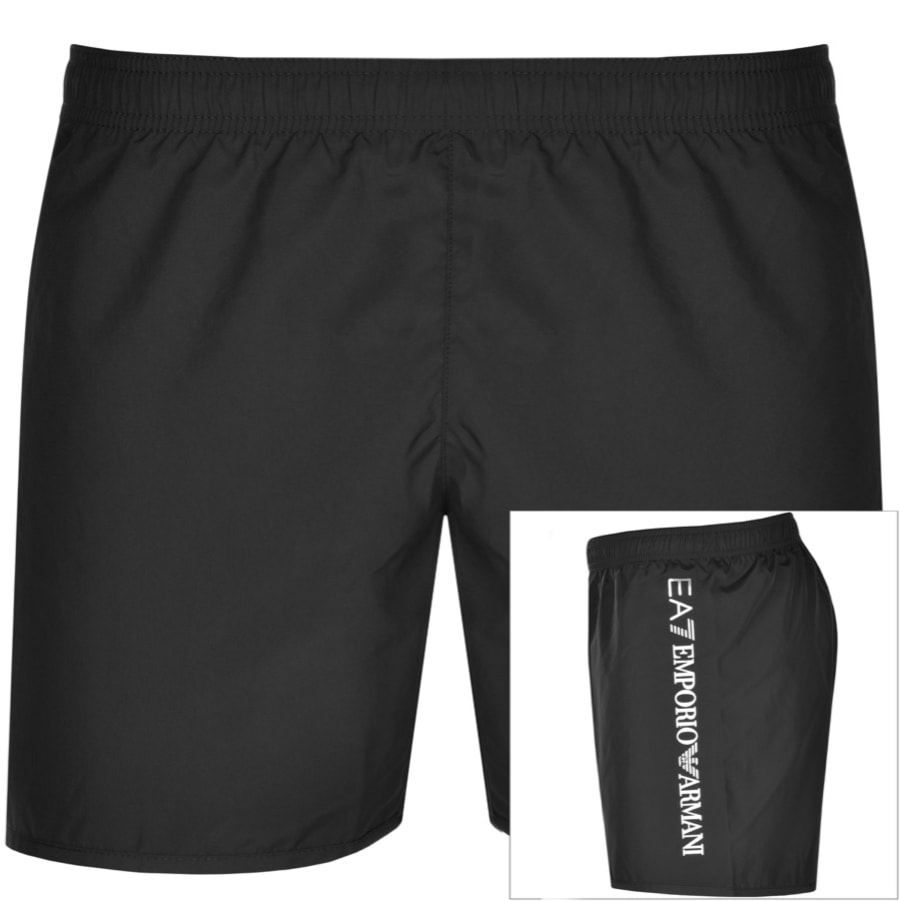 Product Image for EA7 Emporio Armani Logo Swim Shorts Black
