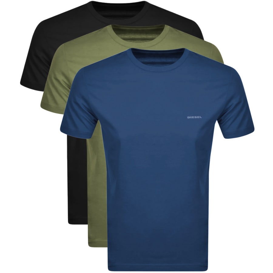 Product Image for Diesel UMTEE Jake 3 Pack T Shirts Navy