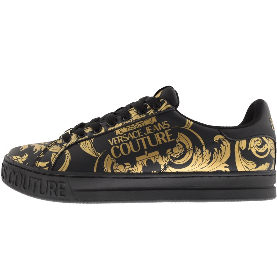 Product Image for Versace Jeans Couture Logo Trainers Black