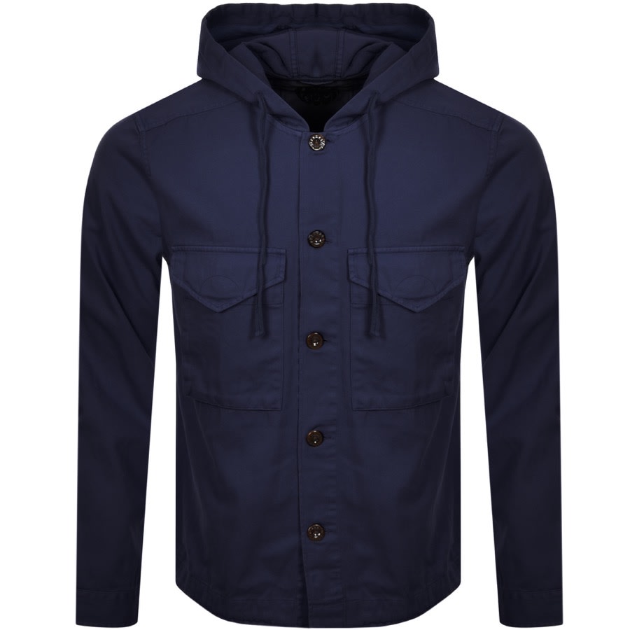 Product Image for Pretty Green Hooded Overshirt Navy