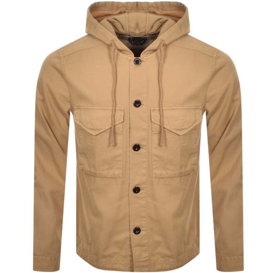 Product Image for Pretty Green Hooded Overshirt Beige