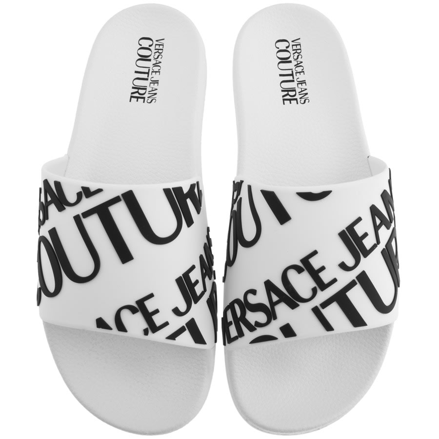 Product Image for Versace Jeans Couture Logo Sliders White